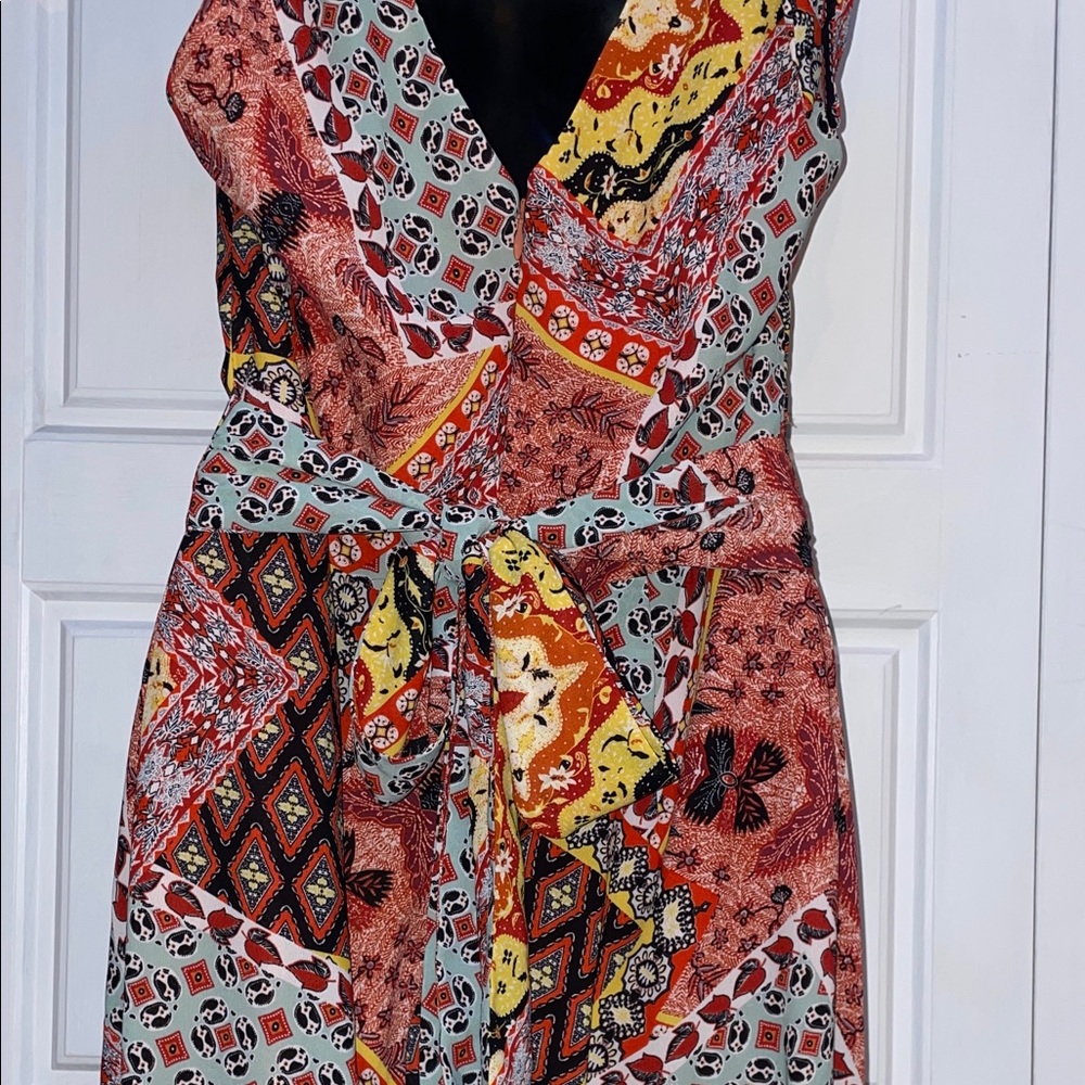 Harlyn by Anthropology Vibrant Patchwork Jumpsuit - Picture 9 of 12